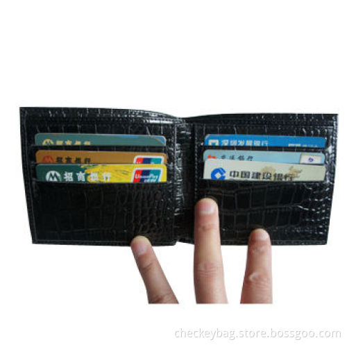 Men's wallet, silkscreen and embossed
